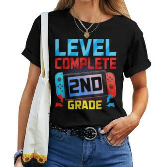 Level Complete 2Nd Grade Video Game Last Day Of School Women T-shirt - Seseable