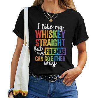 Lgbt Pride Ally Pun March Parade Whiskey Equality Dont Hate Women T-shirt - Monsterry
