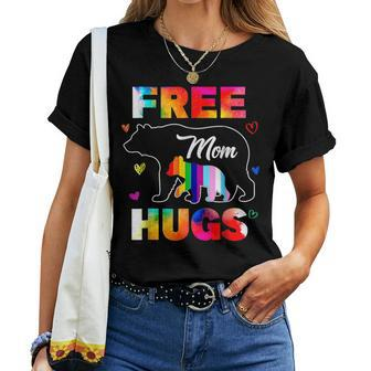 Lgbtq Pride Mama Bear Free Mom Hugs Lgbt Pride Month Women T-shirt - Monsterry AU