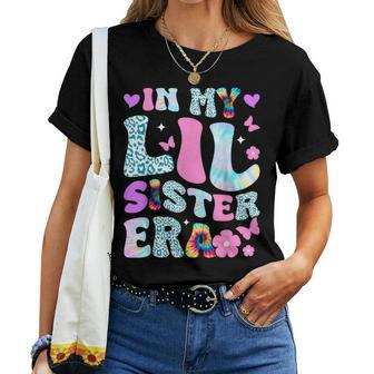 In My Lil Sister Era Announcement Pregnancy Little Sis Girls Women T-shirt - Monsterry CA