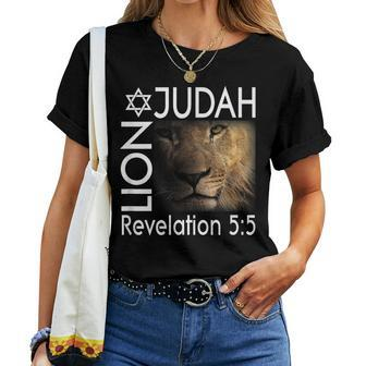 Lion Of Judah Christian Messianic Women T-shirt - Seseable