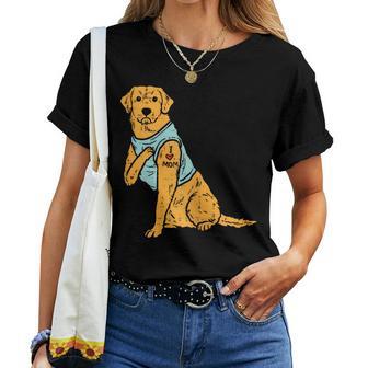 I Love Mom Golden Retriever Labrador Dog Lover Women Women T-shirt - Monsterry CA