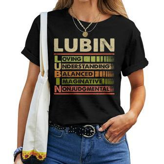 Lubin Family Name Lubin Last Name Team Women T-shirt - Seseable