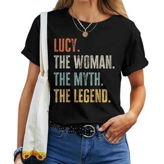 Lucy Woman Myth Legend Best Name Lucy Women T-shirt - Seseable
