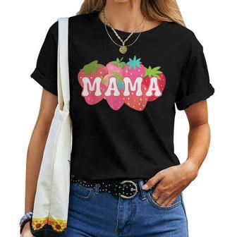 Mama Of The Berry First Birthday Strawberry Matching Couple Women T-shirt - Monsterry UK