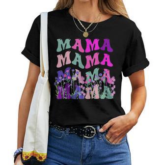 Mama Frauen Wildblume Floral Mama Muttertag Blumen T-shirt Frauen - Geschenkecke