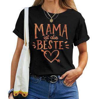 Mama Ist Die Beste Mama Der Welt Blumen Women's T-shirt Frauen - Geschenkecke