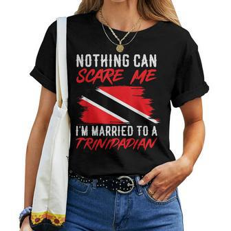 Married To A Trinidadian Husband Wife Trinidad And Tobago Women T-shirt - Monsterry DE