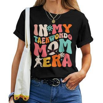 Martial Arts Kickboxing Mom Sparring In My Taekwondo Mom Era Women T-shirt - Monsterry