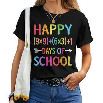 Math Formula 100 Days Of School Math Teacher 100Th Day Women T-shirt | Mazezy