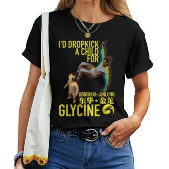 Meme Donghua Jinlong Industrial Grade Glycine Women T-shirt | Mazezy