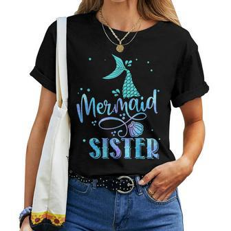 Mermaid Sister Girls Family Matching Party Squad Women T-shirt - Thegiftio UK