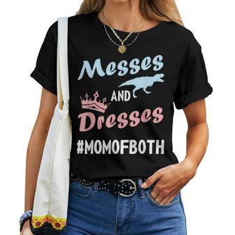 Messes And Dresses Super Cute Mom Of Both Women T-shirt - Monsterry CA
