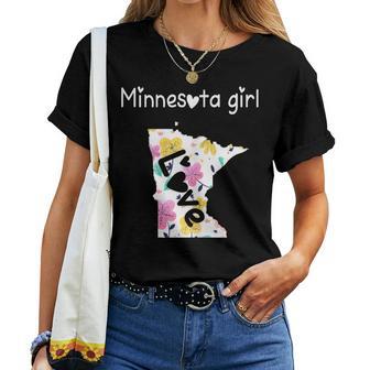 Minnesota Girl I Love Minnesota Home Women T-shirt - Monsterry CA