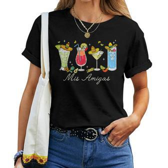 Mis Amigas Amigos Margarita Tequila Mexican Cinco De Mayo Women T-shirt | Mazezy AU