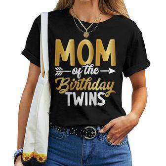 Mom Of The Birthday Twins Motherhood Women T-shirt - Monsterry UK