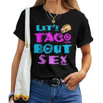 Mom And Dad Let's Taco Bout Sex Gender Reveal Women T-shirt - Monsterry