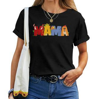 Mom And Dad Mama Of The Birthday Boy Lion Family Matching Women T-shirt | Seseable CA