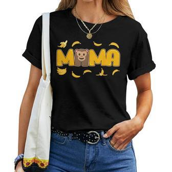 Mom And Dad Mama Birthday Girl Monkey Banana Family Matching Women T-shirt - Monsterry DE