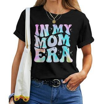 In My Mom Era With Groovy Graphic Cute Mom Women T-shirt - Seseable