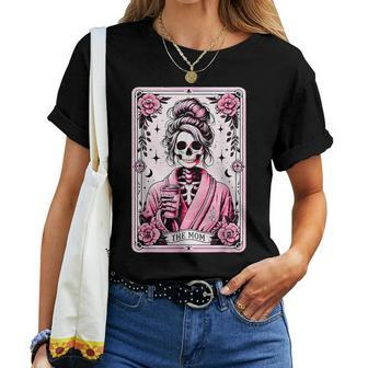 The Mom Tarot Card Skeleton Mama Coffee Happy Mother's Day Women T-shirt | Mazezy CA