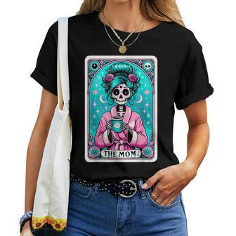The Mom Tarot Card Skeleton Witch Mom Skull Mama Women T-shirt | Mazezy CA