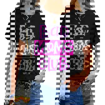 Moms Bad Club Divertida Y Linda Camiseta de mujer - Regaloses
