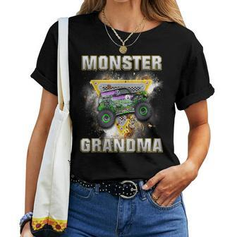 Monster Truck Grandma Monster Truck Are My Jam Truck Lovers Women T-shirt - Seseable