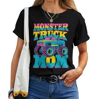 Monster Truck Mom Birthday Party Monster Truck Women T-shirt - Thegiftio