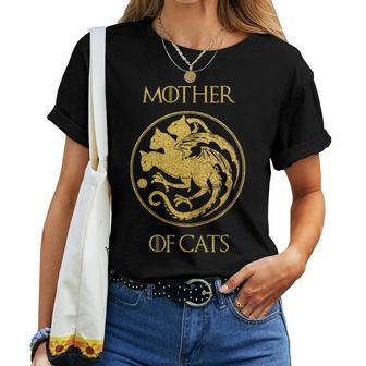 Mother Of Cats Cat Mom Cat Mommy Women T-shirt - Monsterry CA