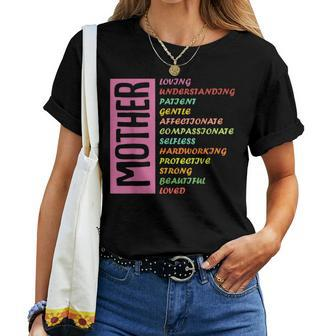 Mother Meaning I Love Mom Women T-shirt - Seseable