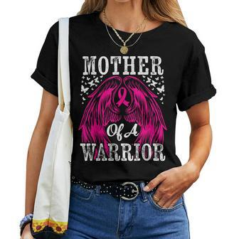 Mother Of A Warrior Breast Cancer Survivor Pink Women T-shirt - Monsterry AU