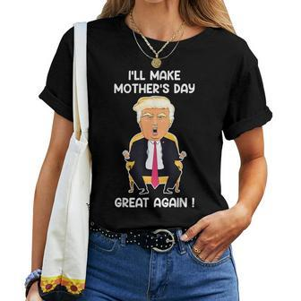 Make Mother's Day Great Again Mom Ltsp Donald Trump Women T-shirt | Mazezy UK