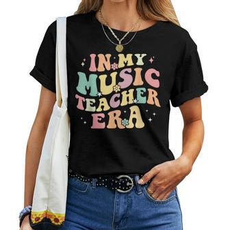 In My Music Teacher Era Retro Back To School Musician Band Women T-shirt - Seseable