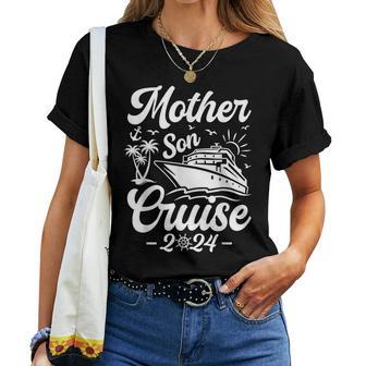 Mutter Sohn Kreuzfahrt 2024 Familie Mama Sohn Passende Urlaubsreise T-shirt Frauen - Geschenkecke