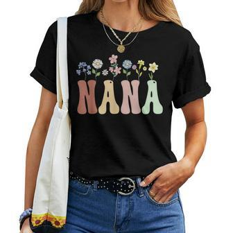 Nana Wildflower Floral Nana Women T-shirt - Seseable