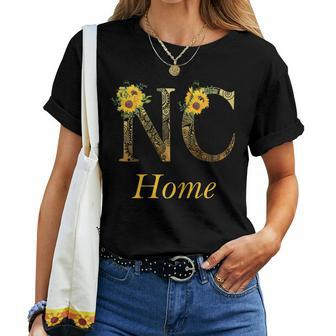 Nc Home Roots Pride Sunflower Lover Proud North Carolina Women T-shirt - Monsterry UK