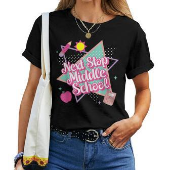Next Stop Middle School Back To School Graduation Teacher Women T-shirt - Monsterry