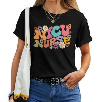 Nicu Nurse Icu Groovy Nursing Neonatal Intensive Care Unit Women T-shirt - Monsterry