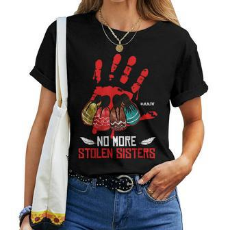 No More Stolen Sisters Mmiw Native Women Women T-shirt - Seseable