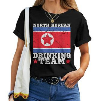North Korean Drinking Team North Korea Flag Beer Women T-shirt - Monsterry UK