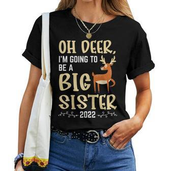 Oh Deer Become Big Sister 2022 Women T-shirt - Monsterry UK