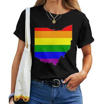 Ohio Gay Pride Rainbow Lgbt Women T-shirt - Monsterry