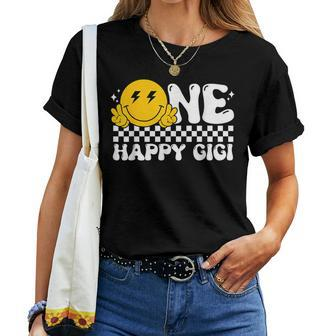 One Happy Dude Gigi Groovy 1St Birthday Family Matching Women T-shirt - Monsterry CA