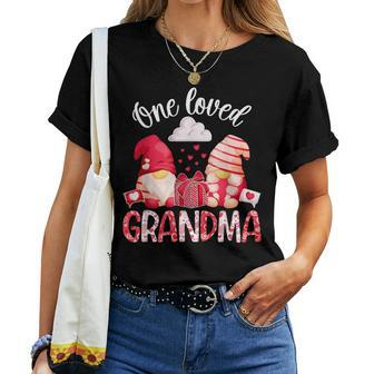 One Loved Grandma Valentine Grandmother Valentines Day Women T-shirt - Monsterry
