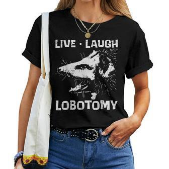 Opossum Live Love Lobotomy Possum Street Trash Cat Women Women T-shirt - Thegiftio UK