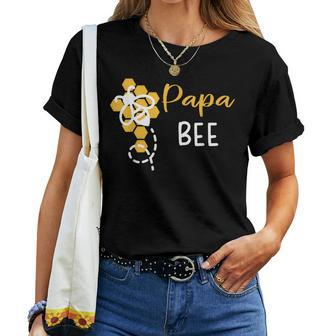 Papa Of The Bee 1St Birthday Outfit First Bee Day Family Women T-shirt - Thegiftio UK