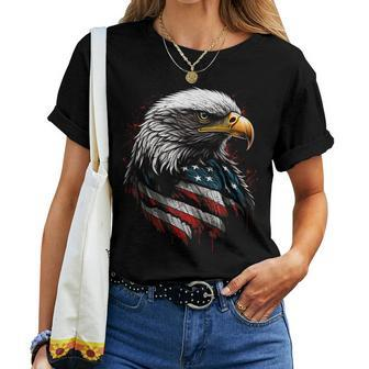 Patriotic Eagle Us American Flag 4Th Of July Boys Women T-shirt - Seseable