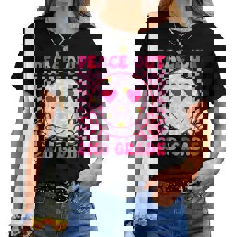 Peace Out 2Nd Grade Last Day Of School Second Grade Graduate Women T-shirt | Mazezy