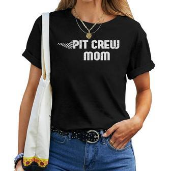 Pit Crew Mom Racing Car Family Matching Birthday Party Women T-shirt - Thegiftio UK
